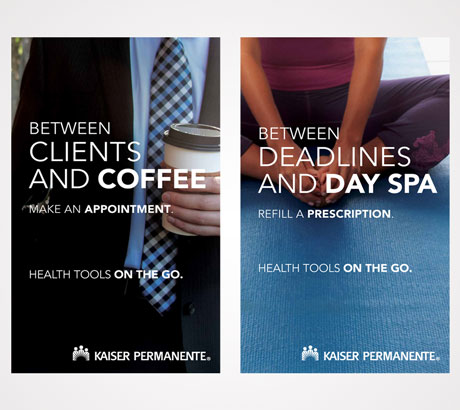 Between clients and coffee make an appointment. Between deadlines and day Spa refill a prescription.