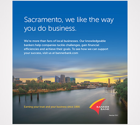 Sacramento business magazine ad