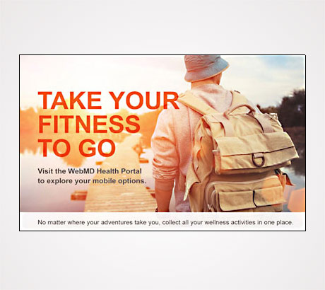 Digital ad promoting an employee health program